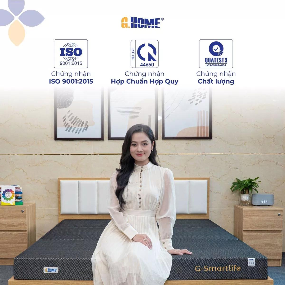 Nệm Bông Ép Gấp 3 G-Smartlife