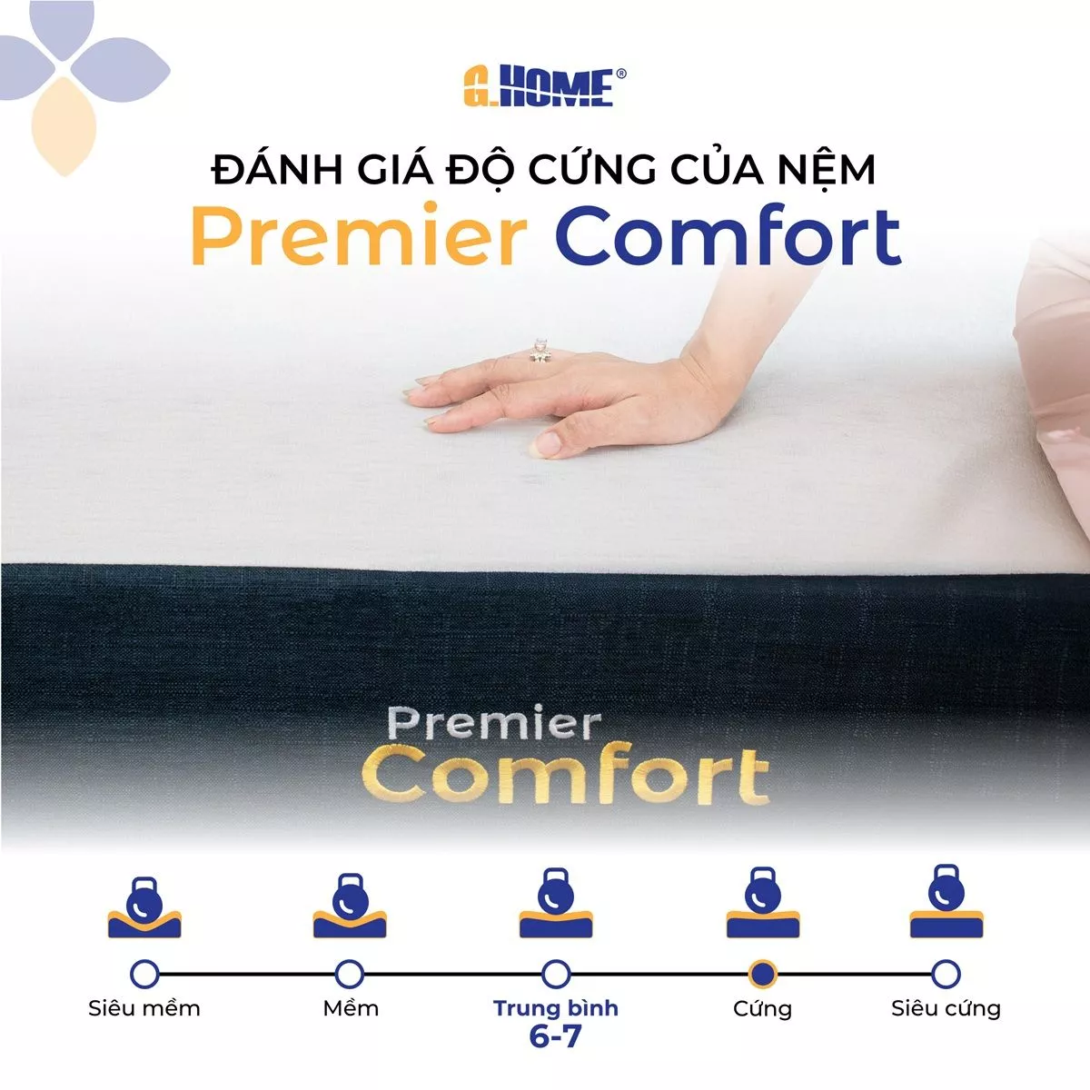 Nệm Foam Cao Su Nhân Tạo Premier Comfort