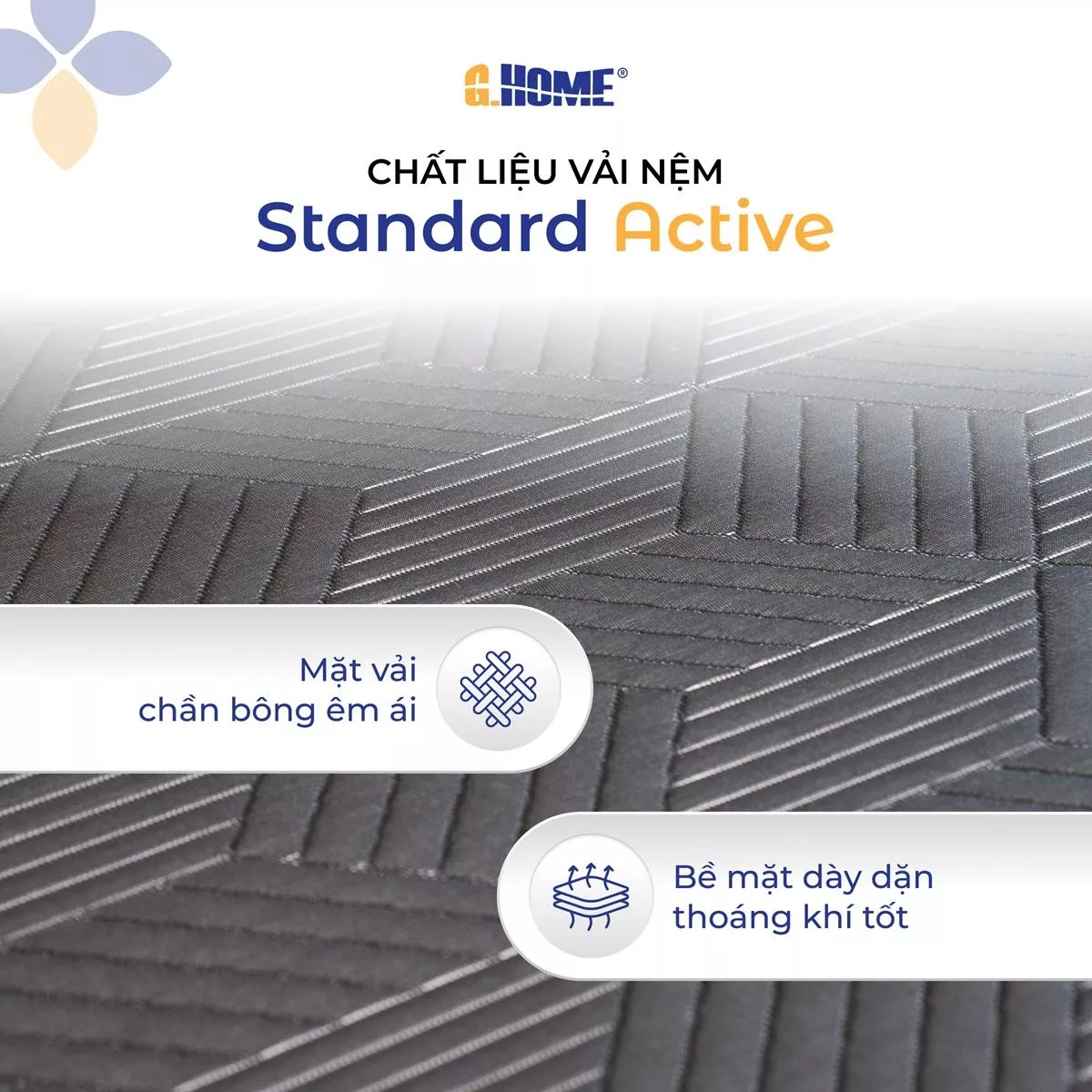 Nệm Foam Hoạt Tính Standard Active