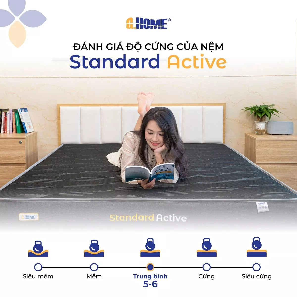 Nệm Foam Hoạt Tính Standard Active