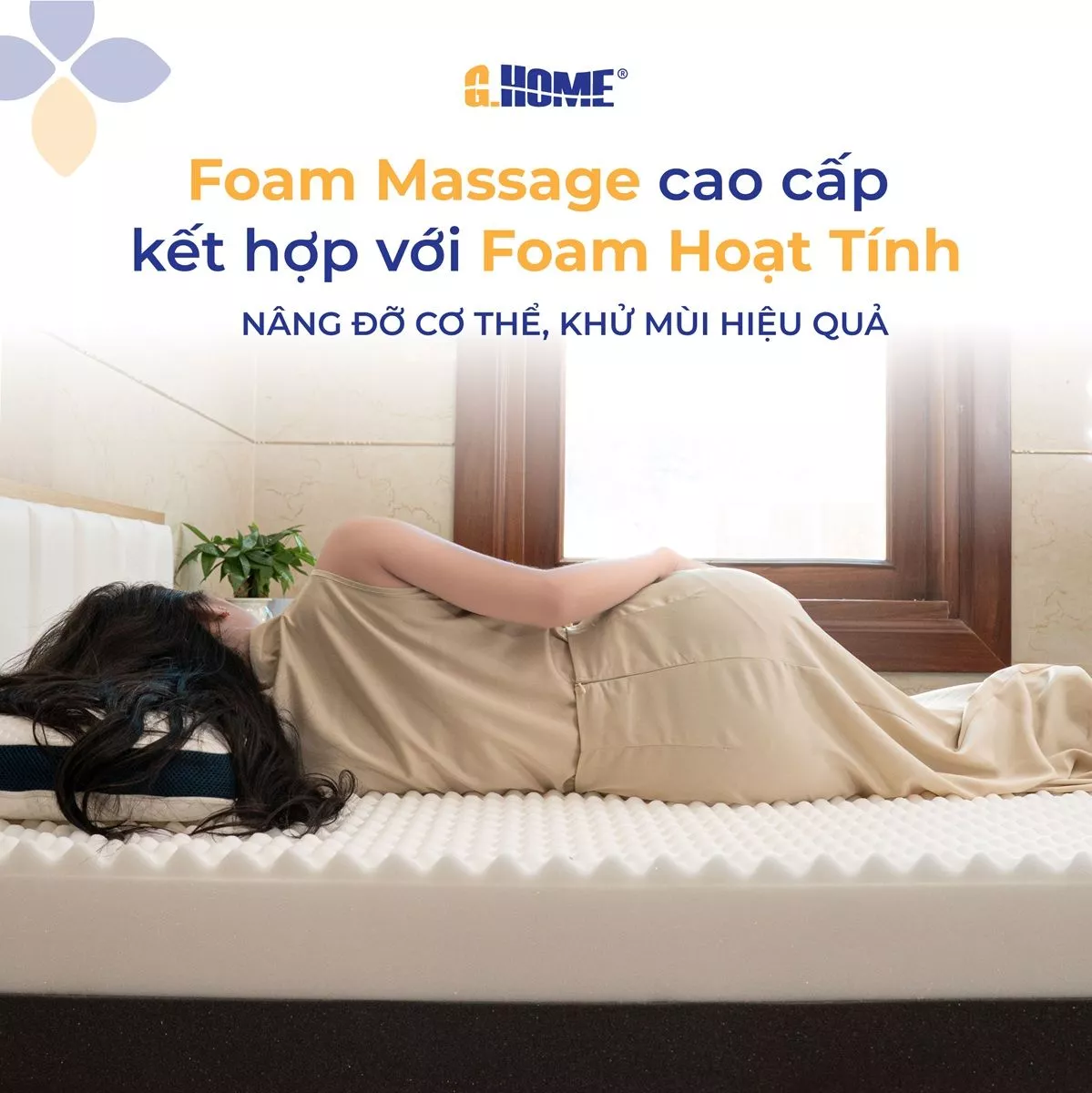 Nệm Foam Hoạt Tính iComfort Massage