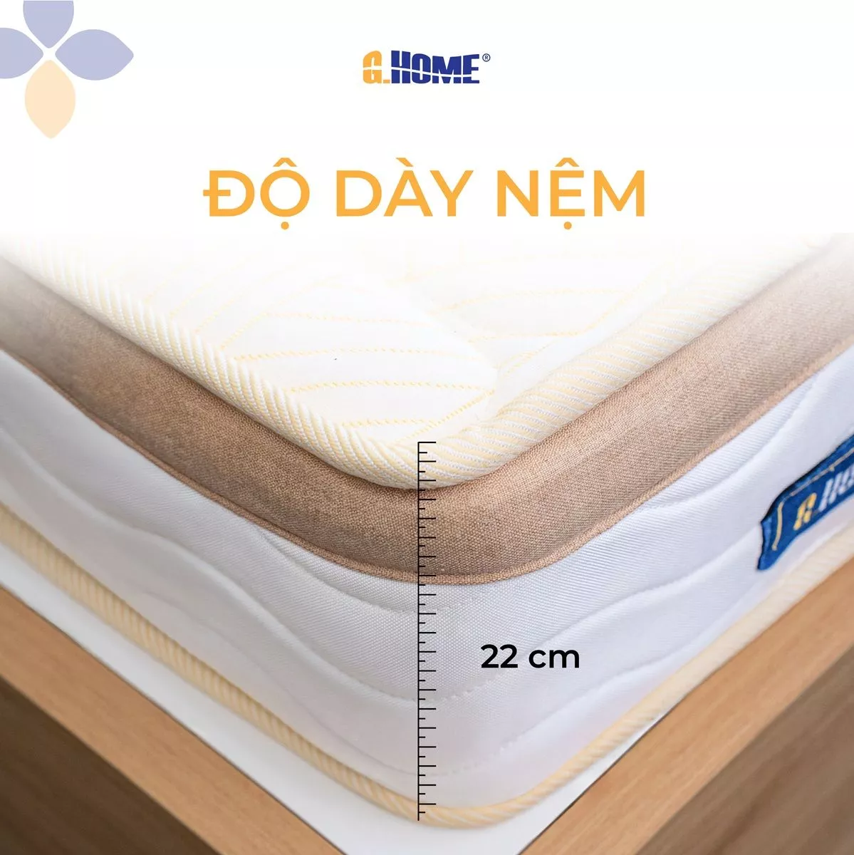 Nệm Lò Xo Imperial Hybrid Túi Độc Lập 2 Viền