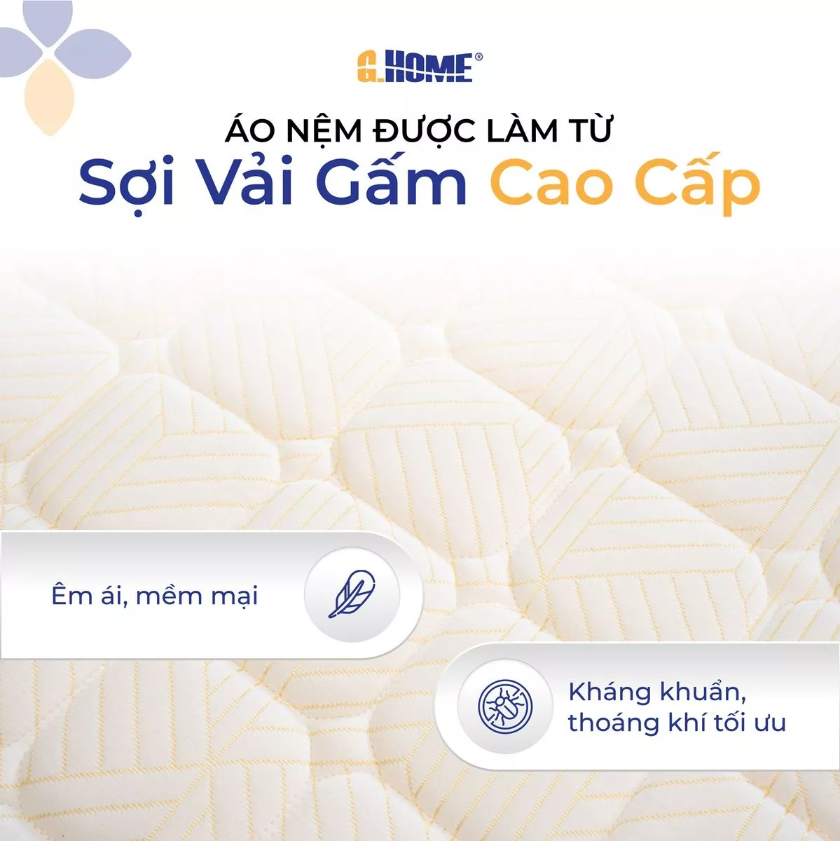 Nệm Lò Xo Imperial Hybrid Túi Độc Lập 2 Viền