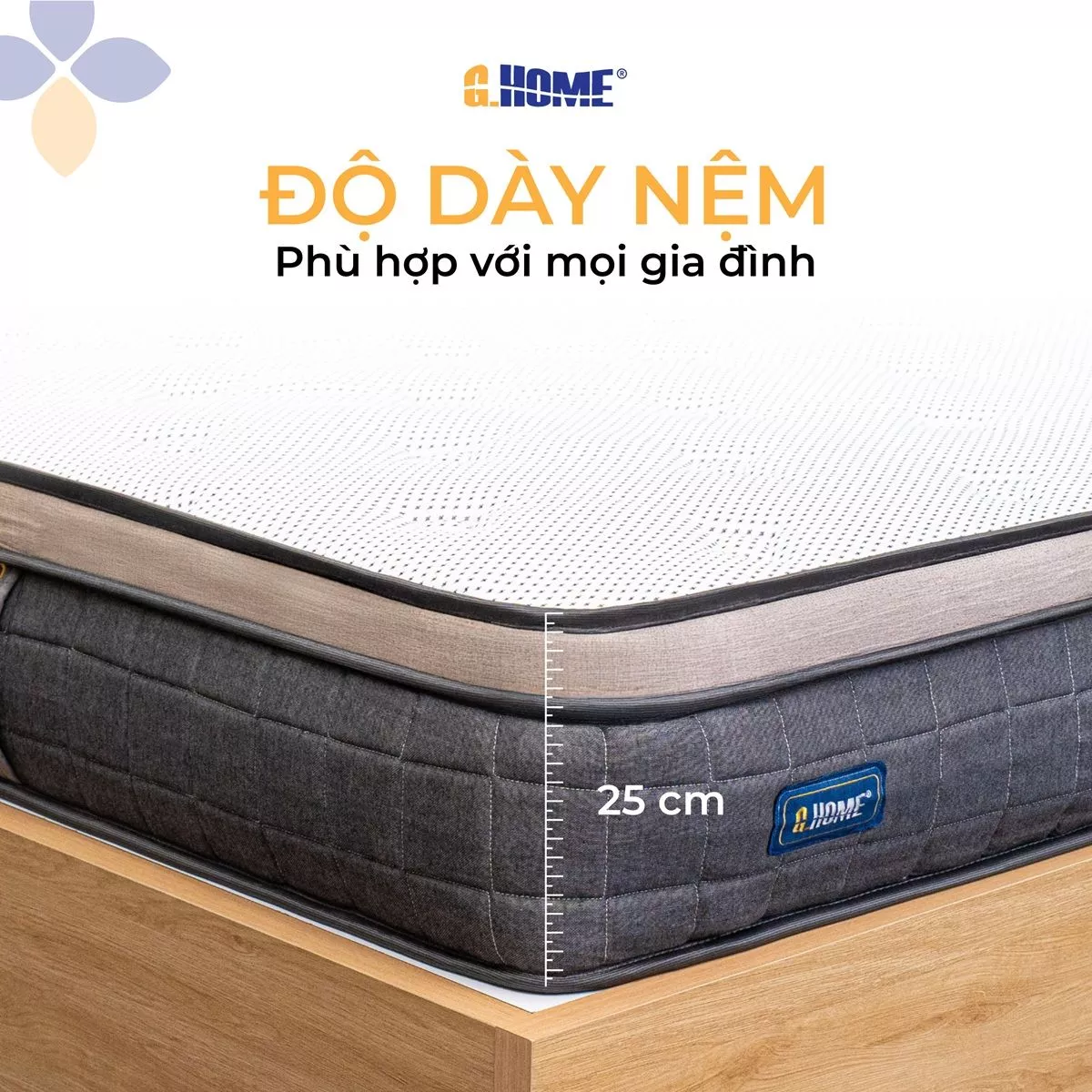 Nệm Lò Xo Perfect Sleep Hybrid Túi Độc Lập 3 Viền
