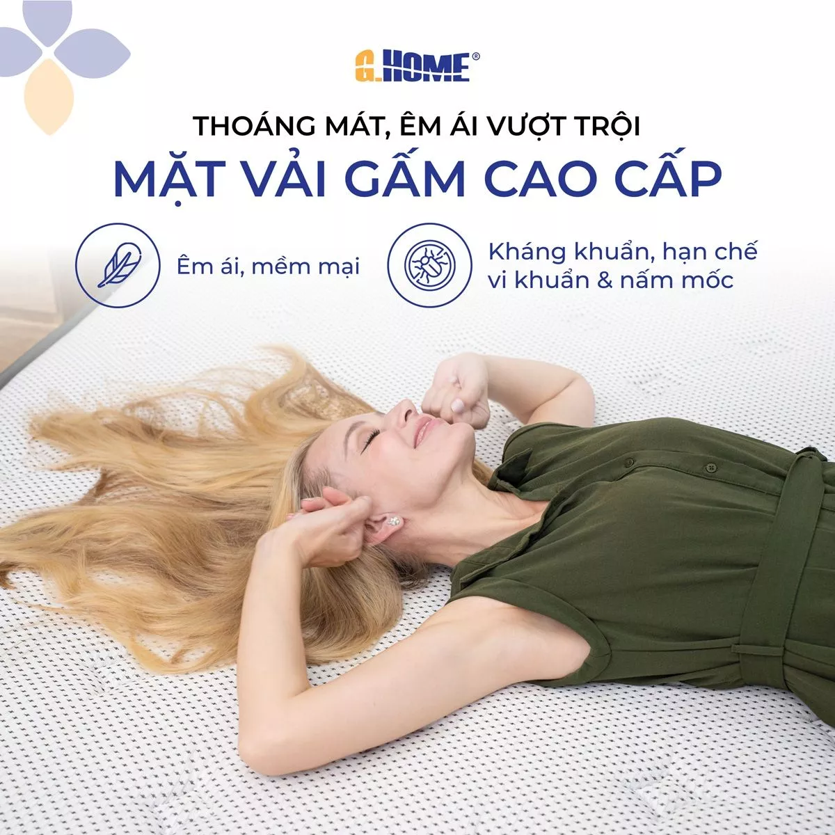 Nệm Lò Xo Perfect Sleep Hybrid Túi Độc Lập 3 Viền