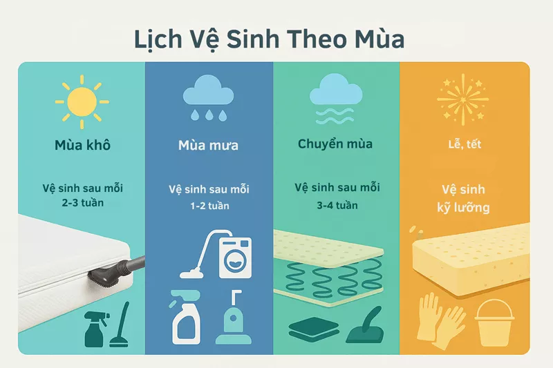 Hướng Dẫn Vệ Sinh Nệm Cao Su Thiên Nhiên Đúng Cách