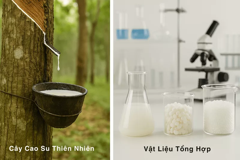 So Sánh Nệm Cao Su Thiên Nhiên Và Nhân Tạo