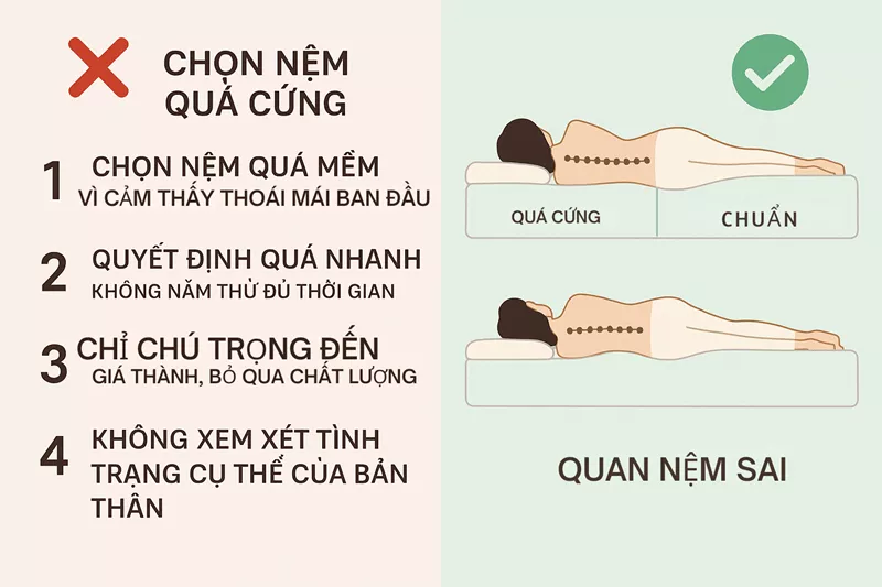 Hướng Dẫn Chọn Nệm Cho Người Đau Lưng Và Đau Cột Sống
