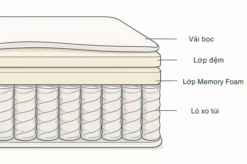 nệm lò xo