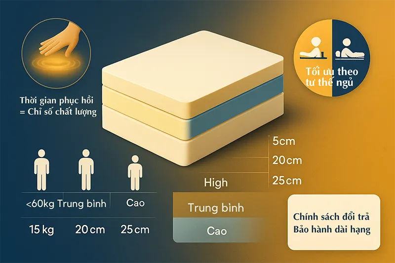 Tiêu Chí Lựa Chọn Memory Foam