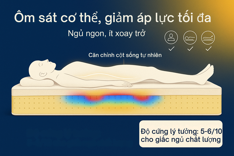 Nệm Cao Su Thiên Nhiên Hỗ Trợ Giấc Ngủ Như Thế Nào?