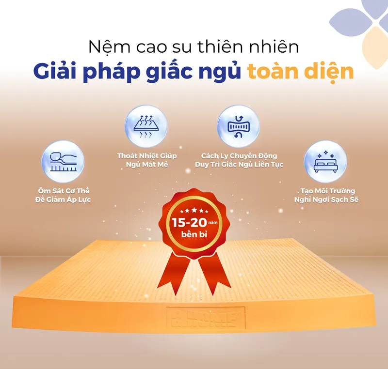 Nệm Cao Su Tự Nhiên - Giải Pháp Toàn Diện Cho Giấc Ngủ Chất Lượng