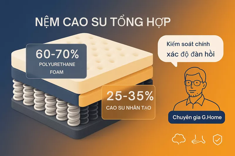 Nệm Cao Su Tổng Hợp Là Gì?