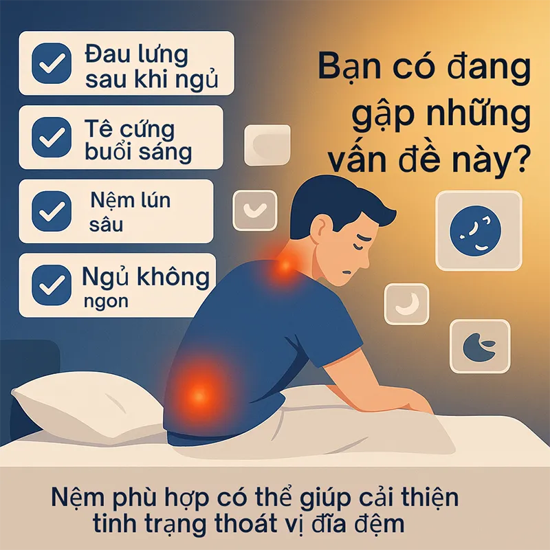 Chọn Nệm Cho Người Bị Thoát Vị Đĩa Đệm: Hướng Dẫn Chi Tiết Từ Chuyên Gia