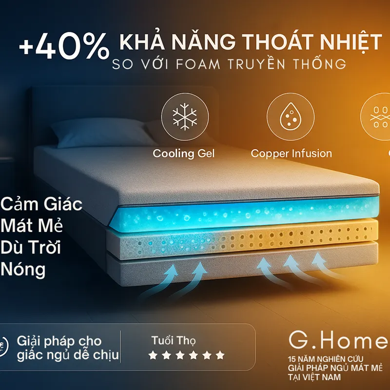 Nệm Foam Hiện Đại - Giải Pháp Hoàn Hảo Cho Giấc Ngủ Mát Mẻ